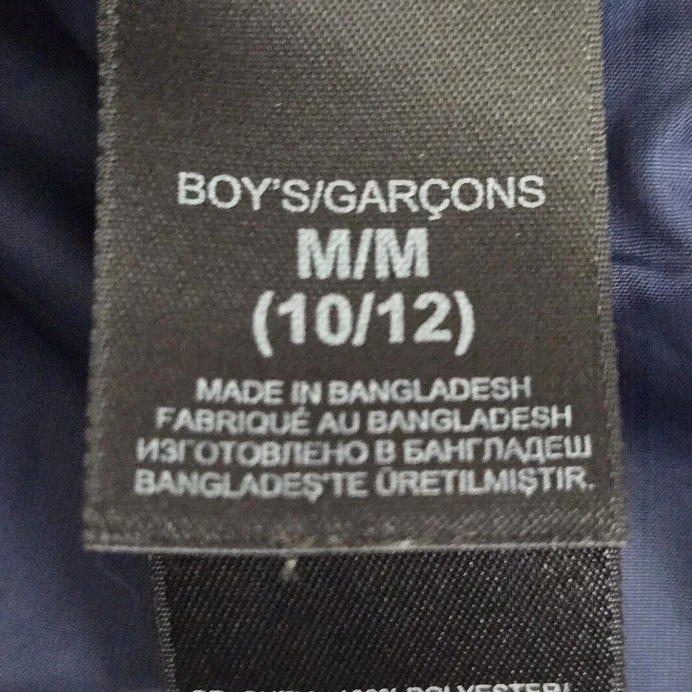 The North Face Boys Jacket M (10/12) Blue‎ Embroidered Geometric Heatseeker